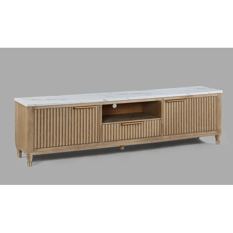 Kara TV Stand-cerused Natural