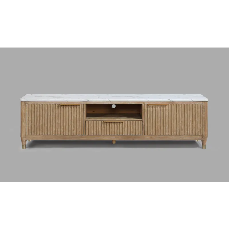 Kara TV Stand-cerused Natural