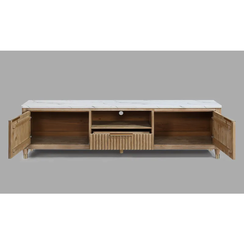 Kara TV Stand-cerused Natural
