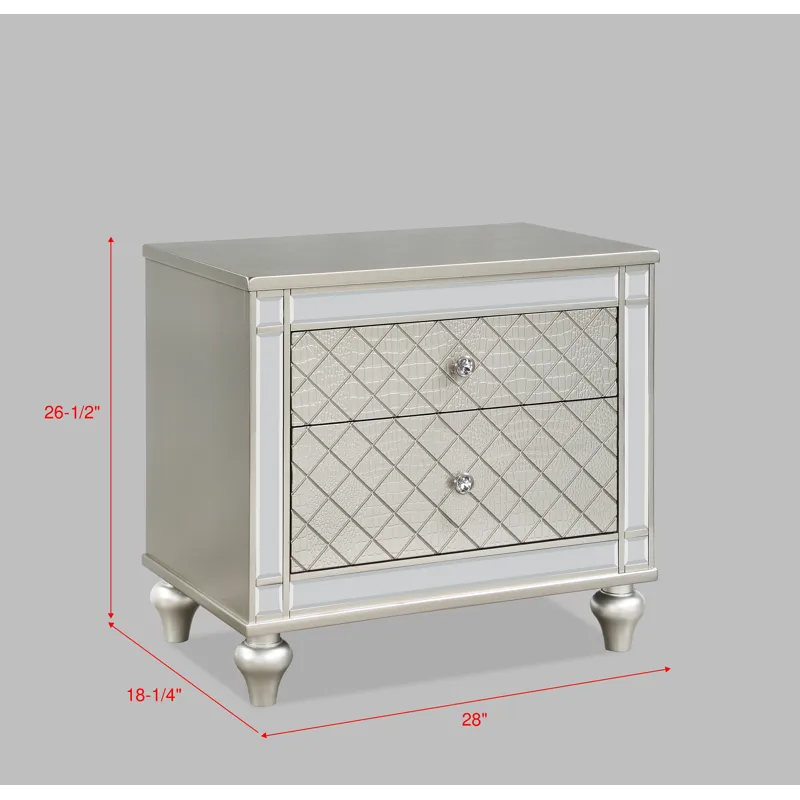 Cristian Night Stand Champagne