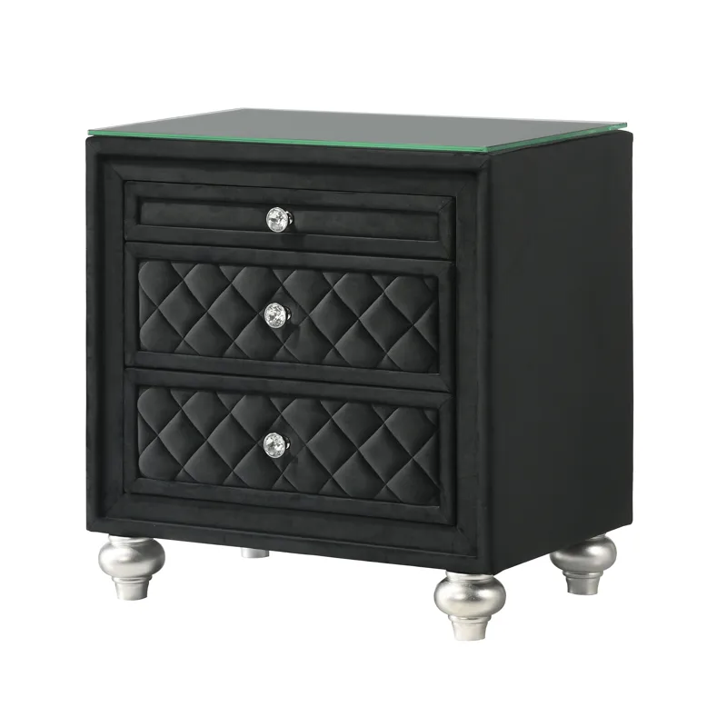 Cameo Night Stand - Black