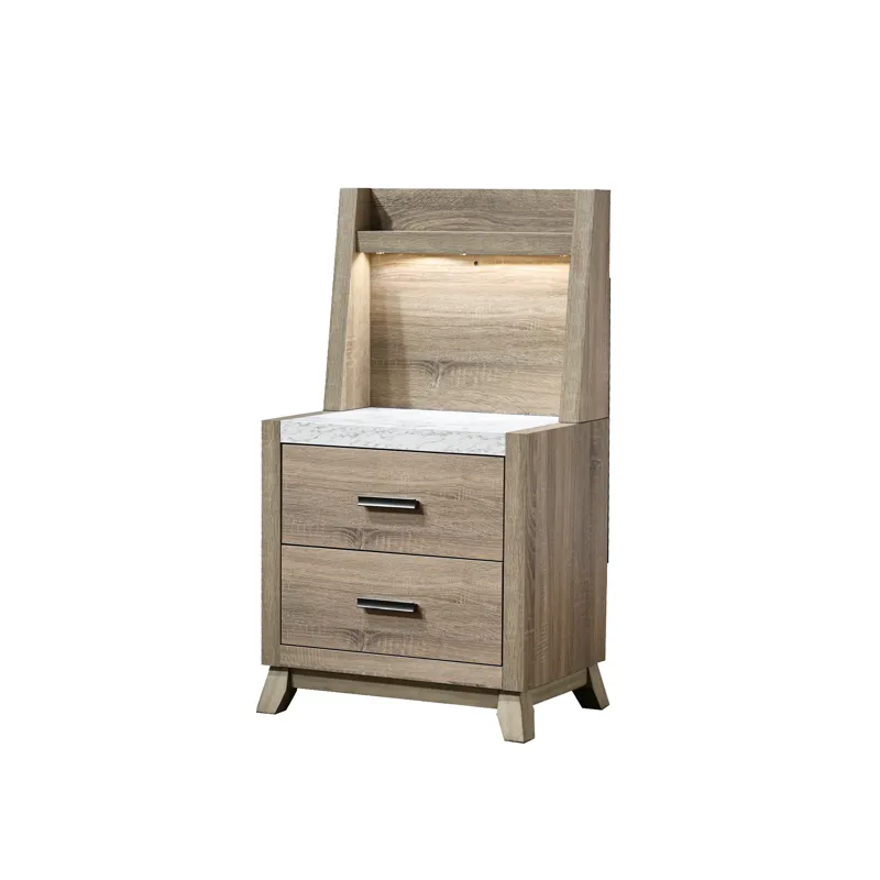 Tilston Night Stand W/wall Panel
