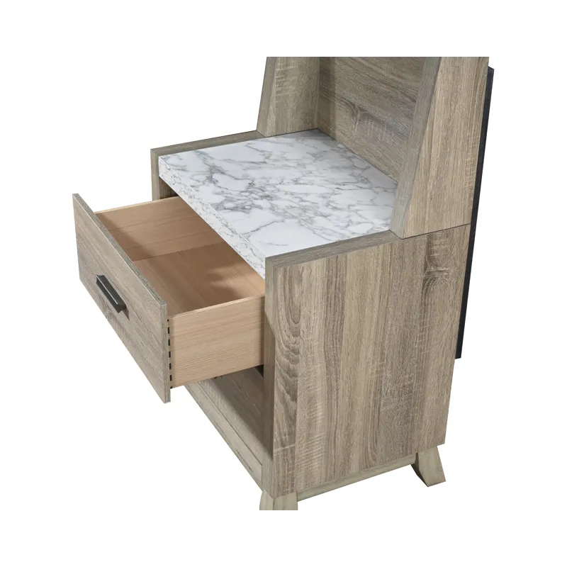 Tilston Night Stand W/wall Panel