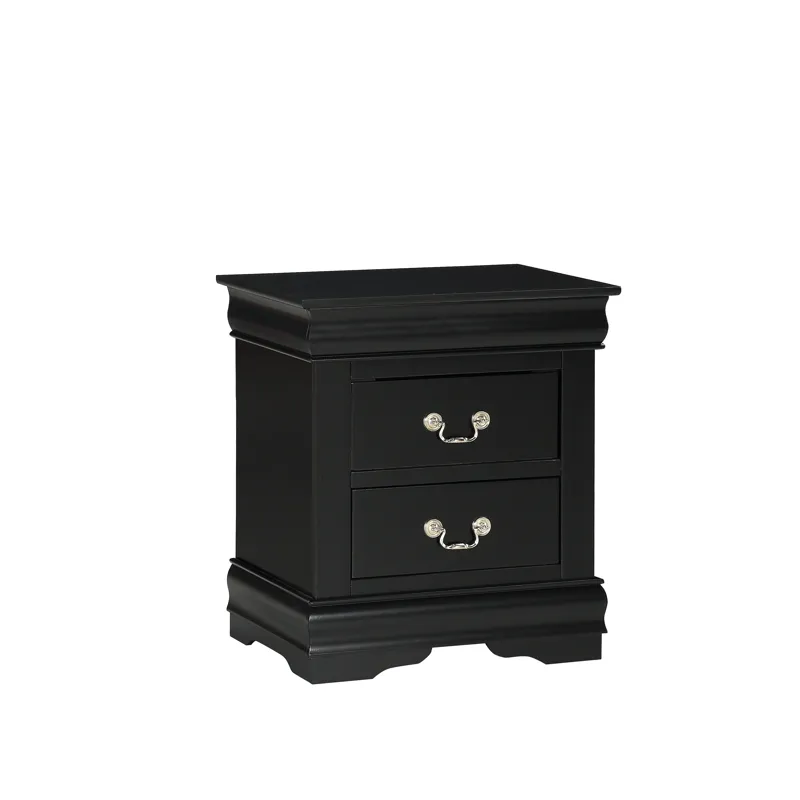 Louis Philip Night Stand Black