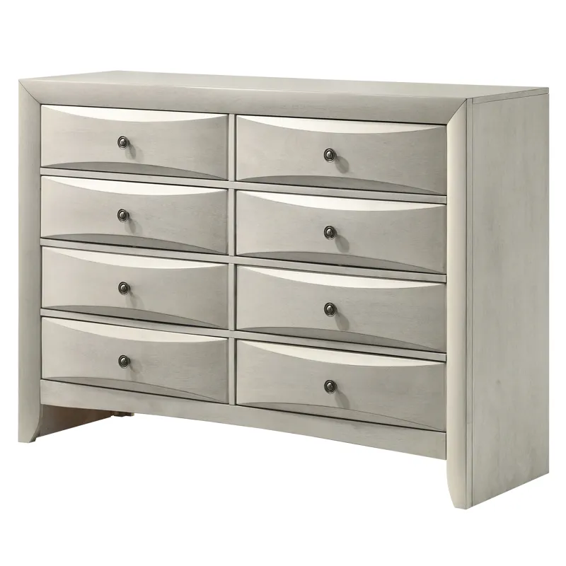Emily Dresser 8 Drawers White