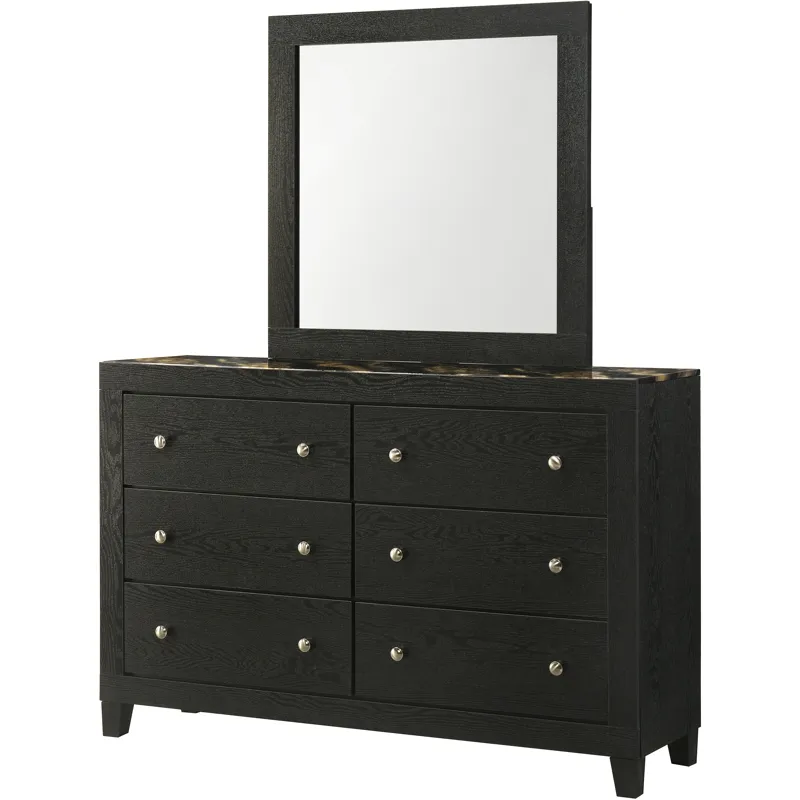 Cadence Dresser-black Gold