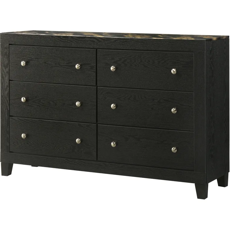 Cadence Dresser-black Gold