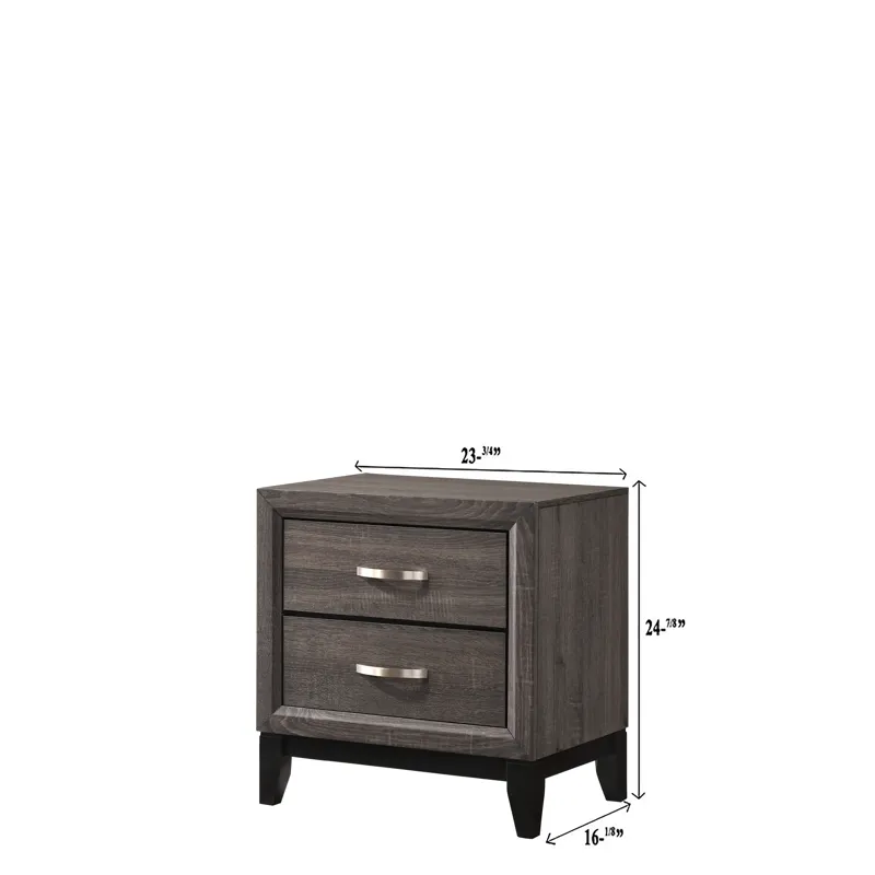 Akerson Night Stand Grey