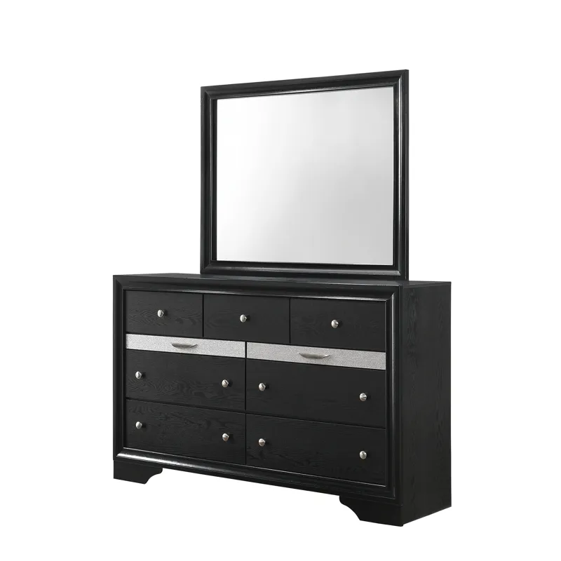 Regata Dresser Black/silver