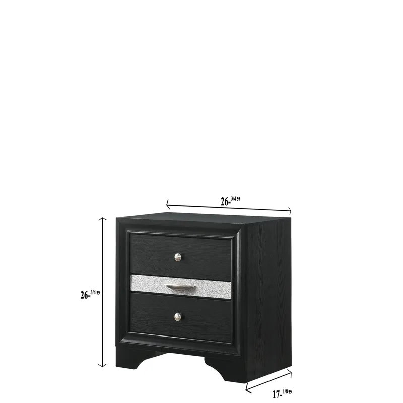 Regata Night Stand Black/silver