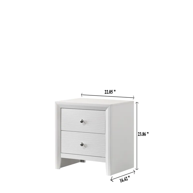 Evan Night Stand White