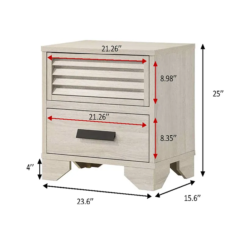 Sarter Night Stand - White