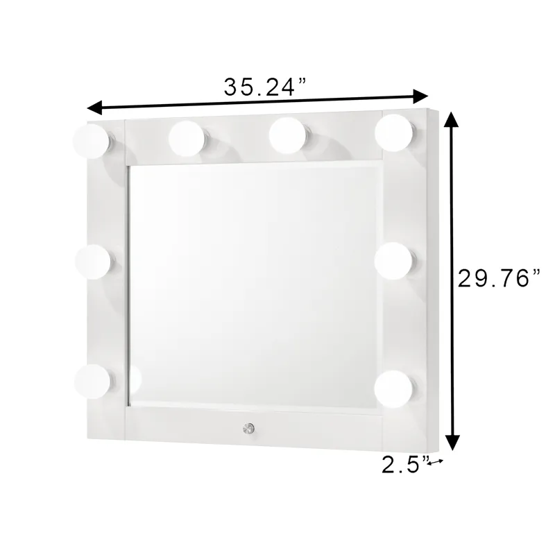 Luxo Vanity Top W/led White