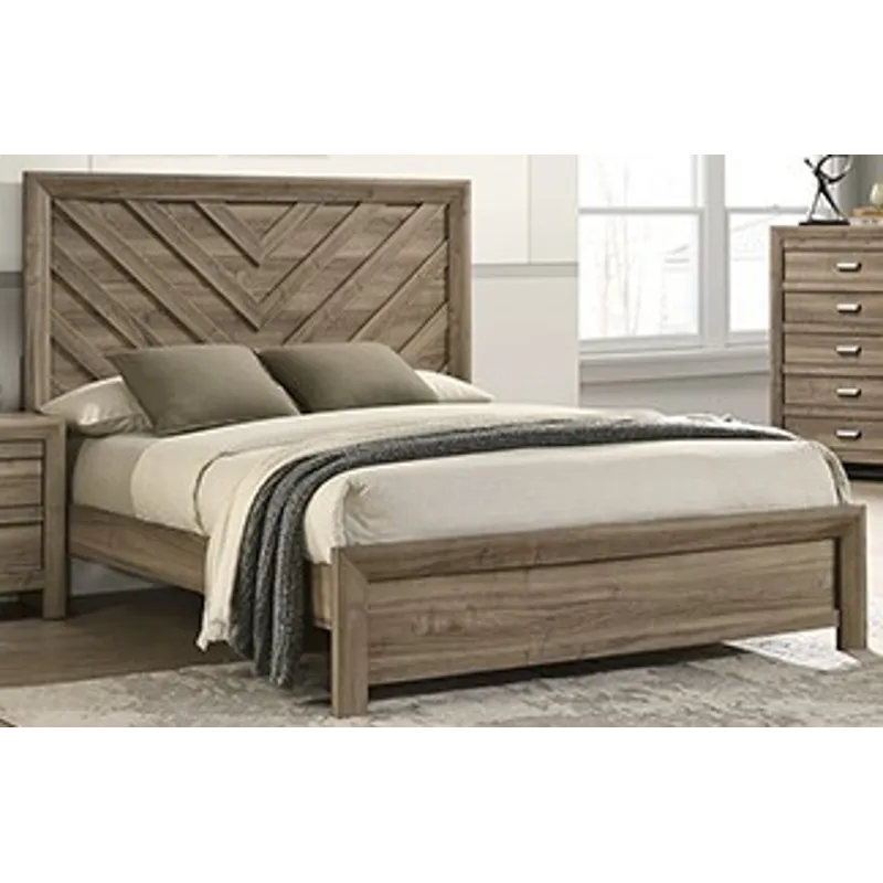 Valor Bed - Light Brown