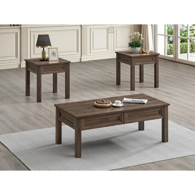 Lorraine 3-pk Cocktail Set Brown