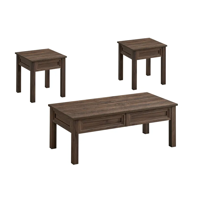 Lorraine 3-pk Cocktail Set Brown