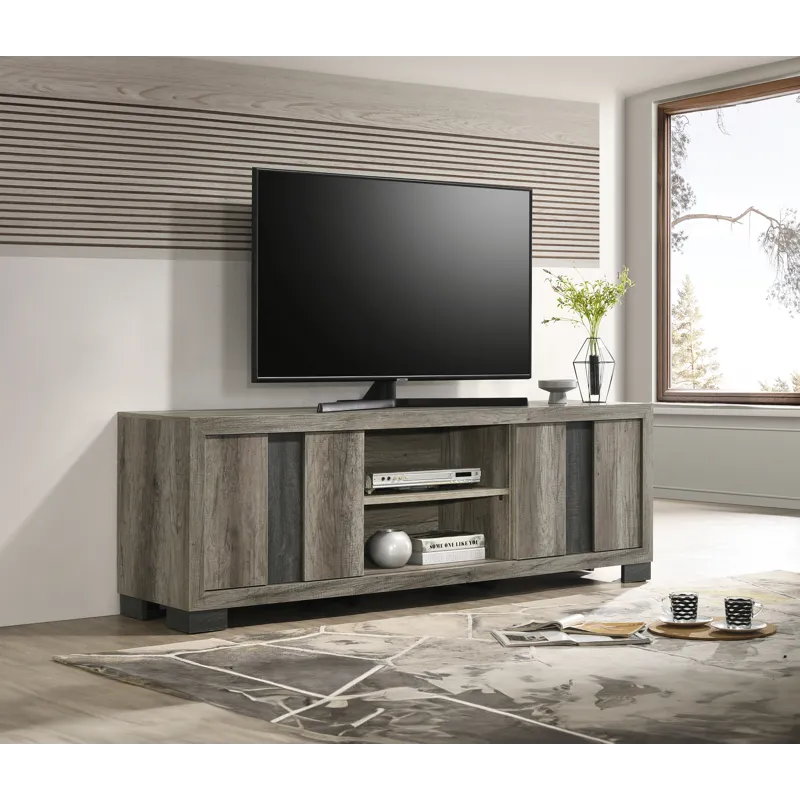 Rangley TV Stand-grey/brown