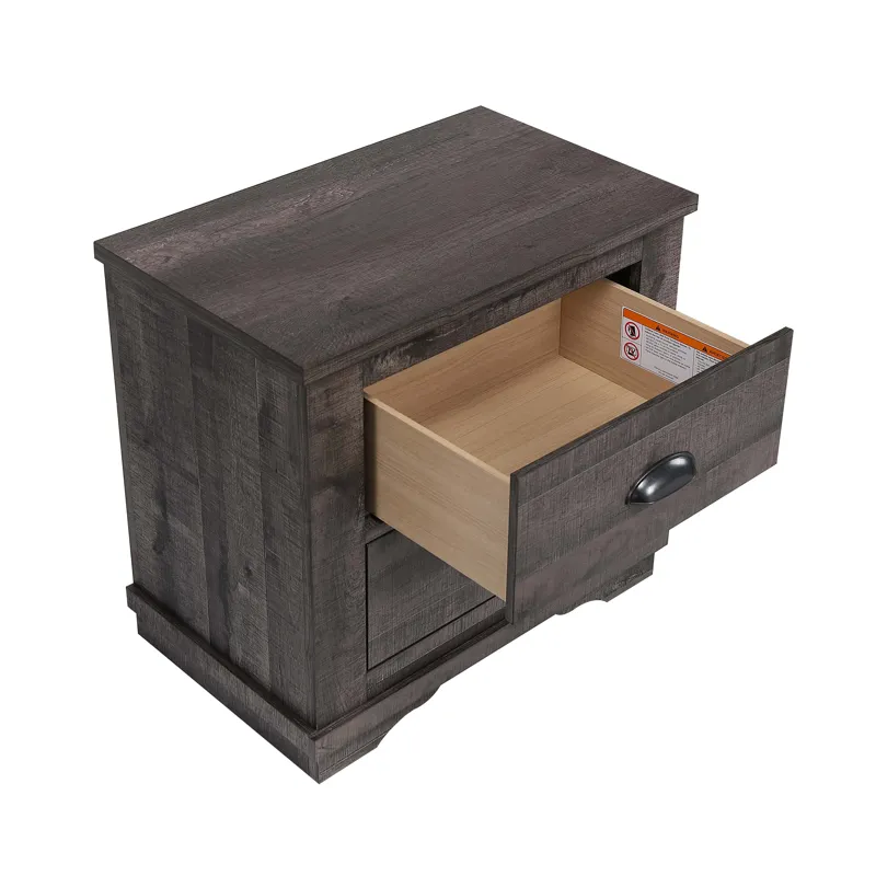 Coralee Night Stand Grey