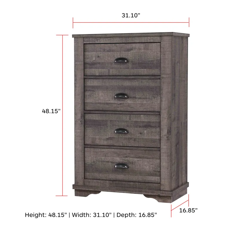 Coralee Chest Grey
