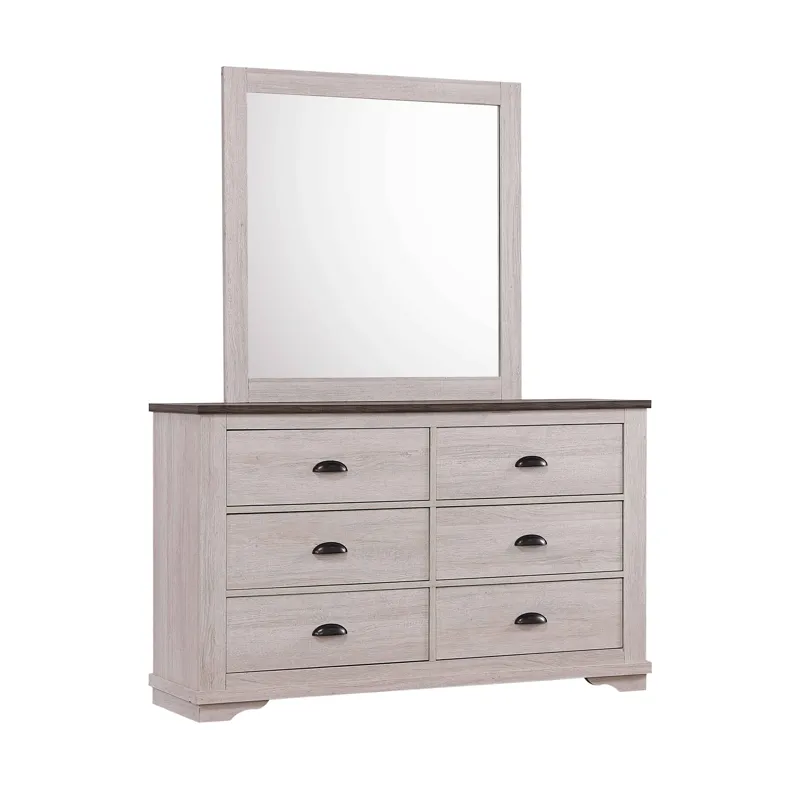 Coralee Dresser Chalk/grey