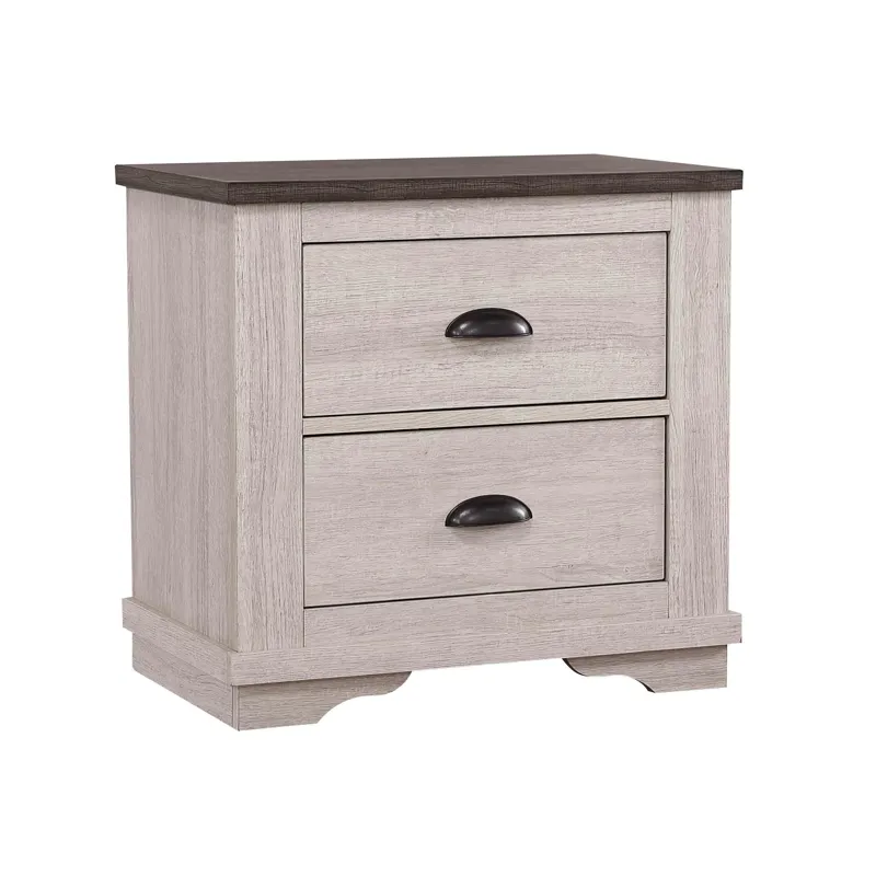 Coralee Night Stand Chalk/grey