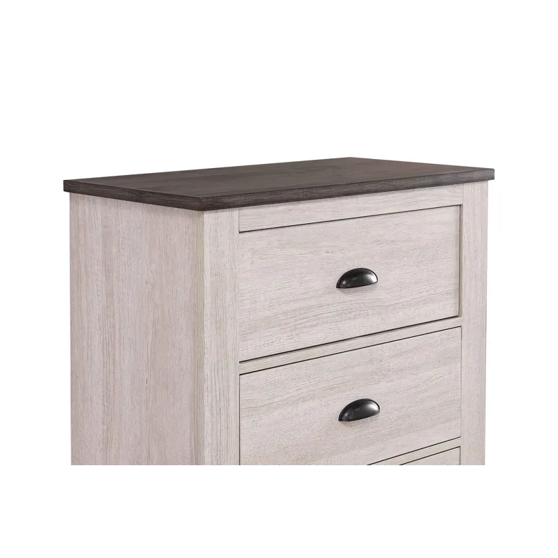 Coralee Night Stand Chalk/grey