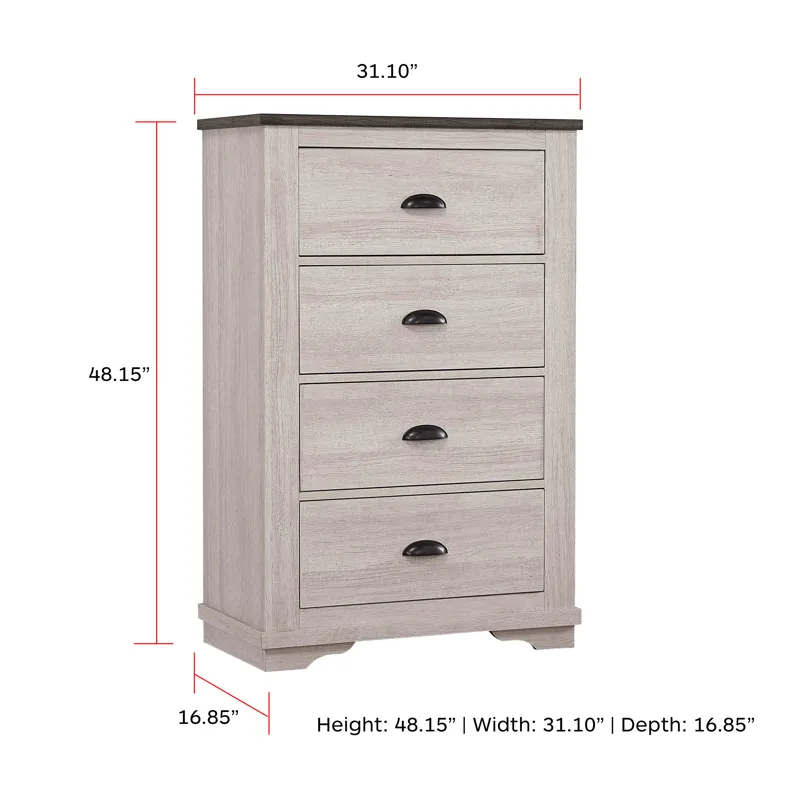 Coralee Chest Chalk/grey