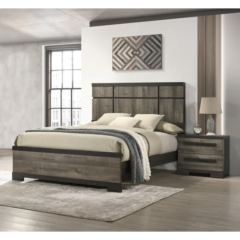 Remington Night Stand Gray/ebony