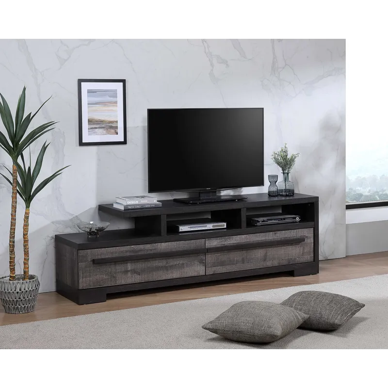 Remington TV Stand Gray/ebony