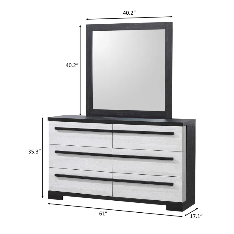 Remington Dresser Chalk/ebony