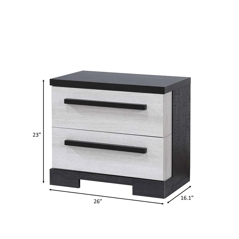 Remington Night Stand Chalk/ebony