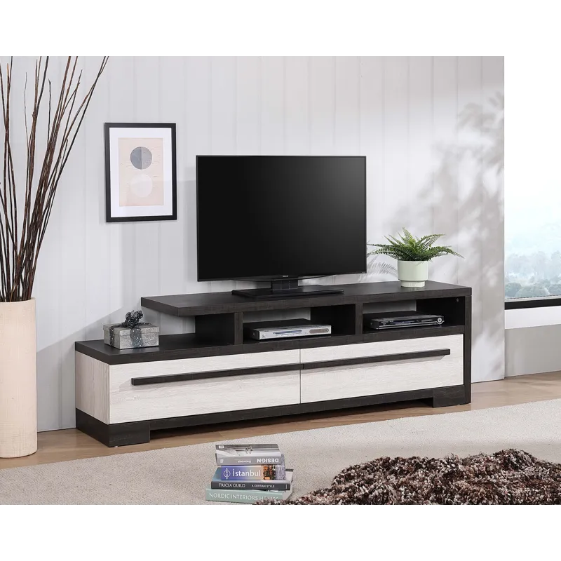 Remington TV Stand Chalk/ebony