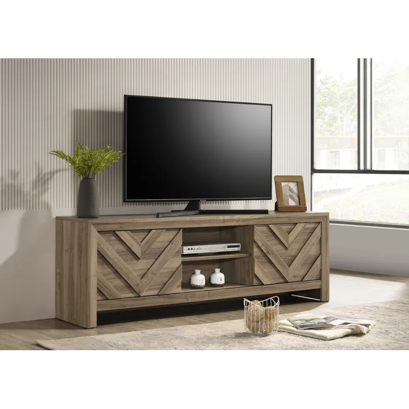 Valor TV Stand-light Brown