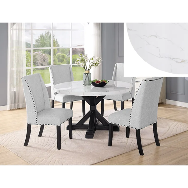 Vance Faux Marble Dining Table Leg