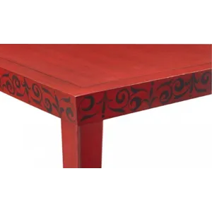 Console/Dining Table 30"h With Beveled Top Chow Leg