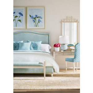 King Fully Upholstered Bed With Low Footboard