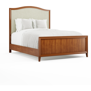 Queen Fabric Headboard With Footboard