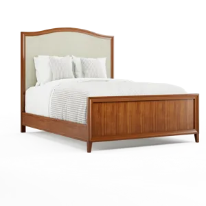 Queen Fabric Headboard With Footboard