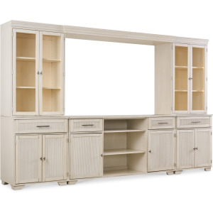 2 Drawer, 2 Door, 4 Adjustable Shelf Base(Wood Top)