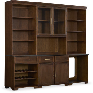 1 Drawer, 2 Adjustable Wine Shelf Base Custom Top