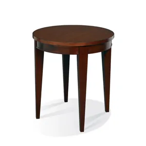 Round End Table 26"h With Tapered Leg