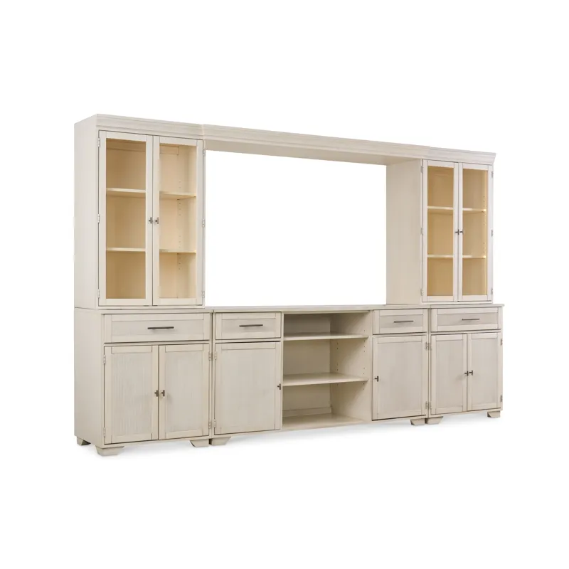 2 Drawer, 2 Door, 4 Adjustable Shelf Base(Wood Top)