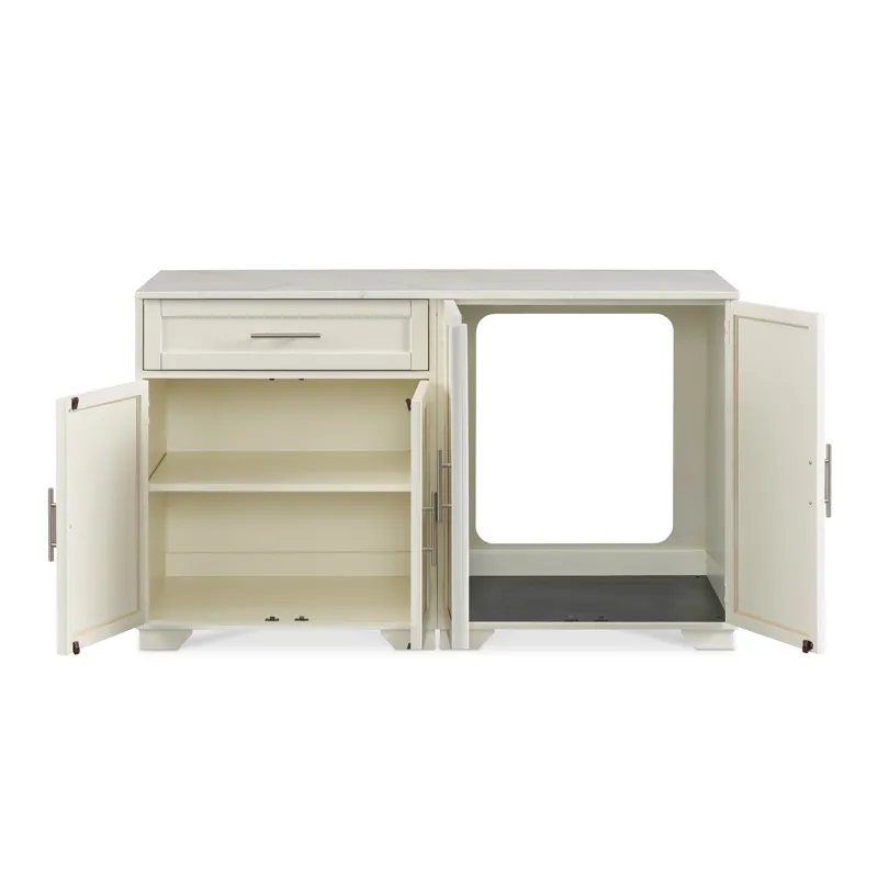 1 Drawer, 2 Door, 1 Adjustable Shelf Base Custom Top