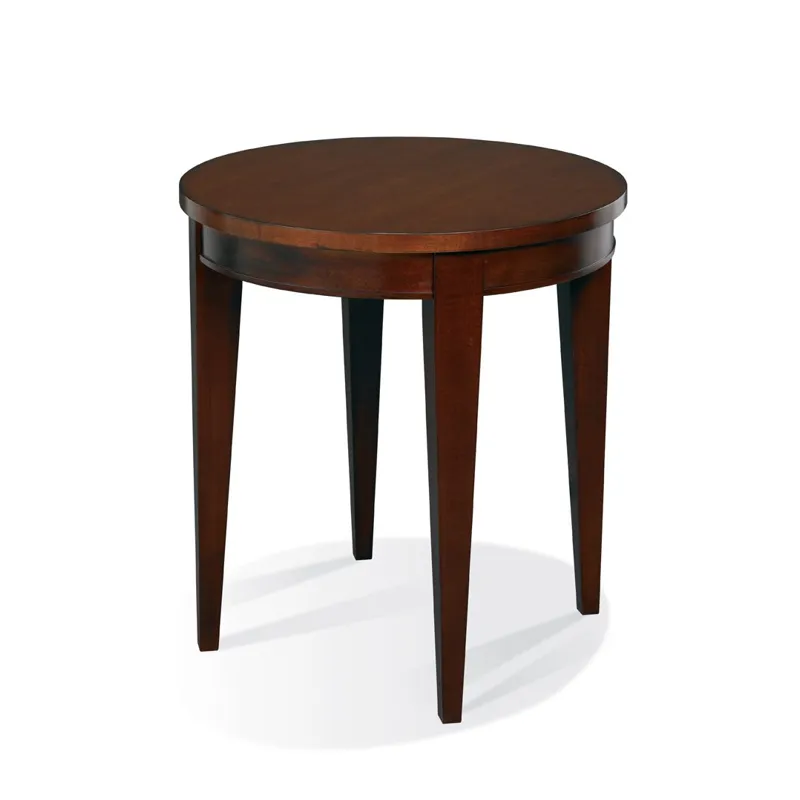 Round End Table 26"h With Tapered Leg