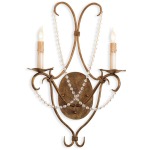 Crystal Lights Wall Sconce, Gold