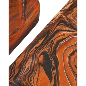 Divine Orange Tray Set of 2