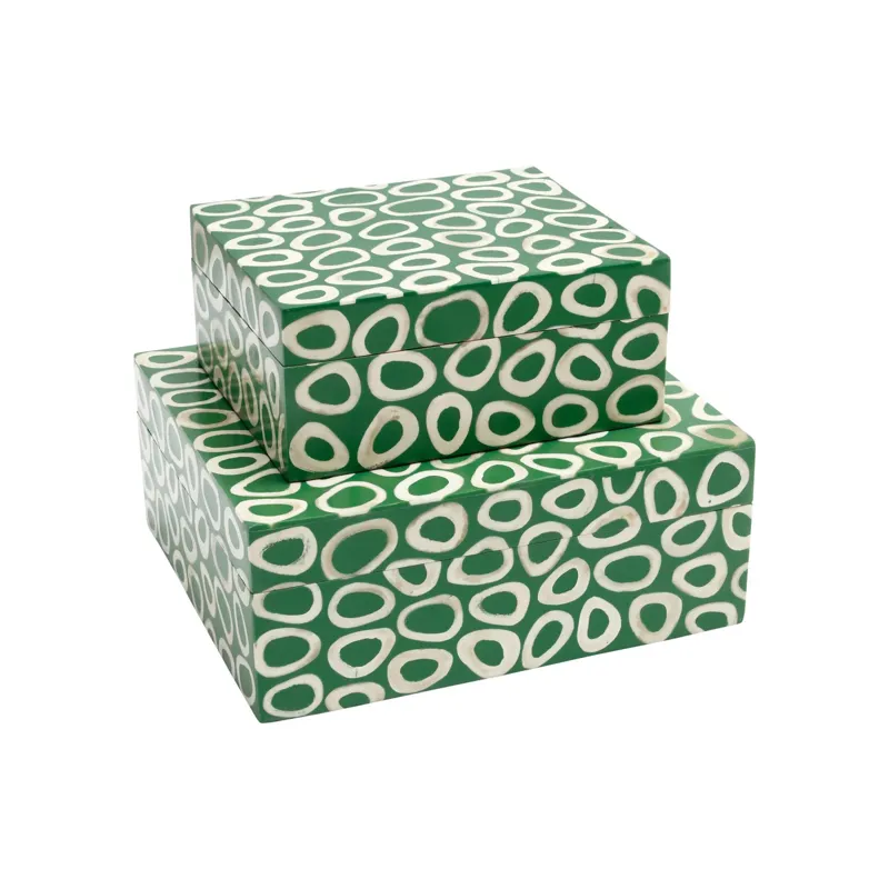 Ovoid Green Box Set of 2