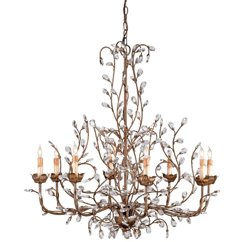 Crystal Bud Chandelier, Large