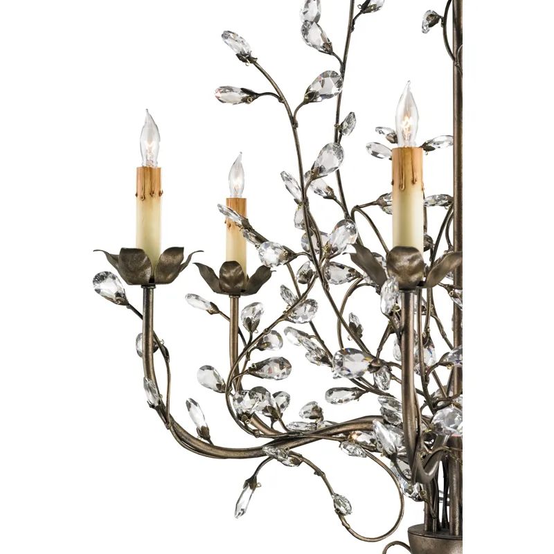 Crystal Bud Chandelier, Medium
