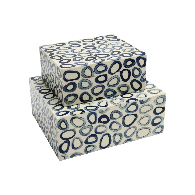 Ovoid Blue Box Set of 2